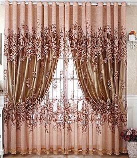 Luxury Flower Printed Curtain at a Discount of 42%